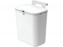 Verk 27571 Závěsný odpadkový koš s víkem 9L, bílý