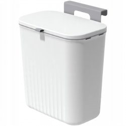 Verk 27571 Závěsný odpadkový koš s víkem 9L, bílý