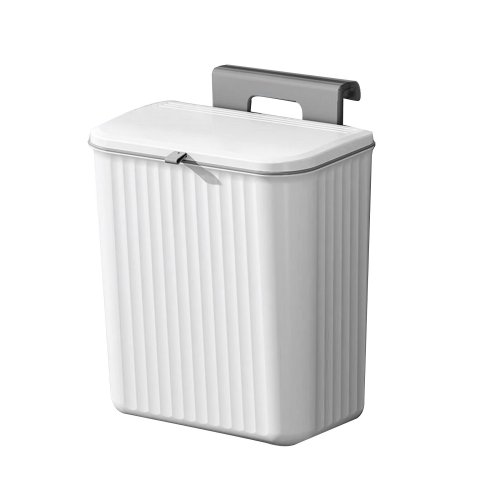 Verk 27571 Závěsný odpadkový koš s víkem 9L, bílý