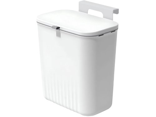 Verk 27571 Závěsný odpadkový koš s víkem 9L, bílý