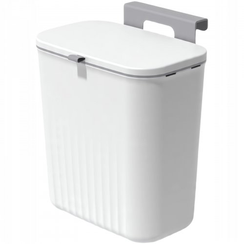 Verk 27571 Závěsný odpadkový koš s víkem 9L, bílý