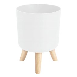 Verk 27578 Kvetináč s nožičkami, priemer 17 cm, biely