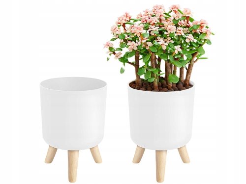 Verk 27578 Květináč s nožičkami, průměr 17 cm, bílý