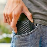 Verk 27584 Vyskakovací peněženka RFID proti krádeži, černá