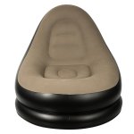 Gardlov 25365 Nafukovací relaxační křeslo s podnožkou, černohnědé