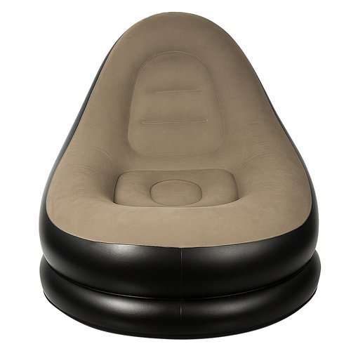 Gardlov 25365 Nafukovací relaxační křeslo s podnožkou, černohnědé