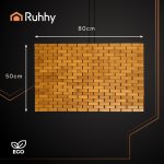 Ruhhy 26048 Koupelnová protiskluzová podložka 80 x 50 cm, bambus