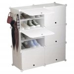 Hogler 3403 Variabilní regálový systém 12 polic 85 x 96 x 31 cm, bílý