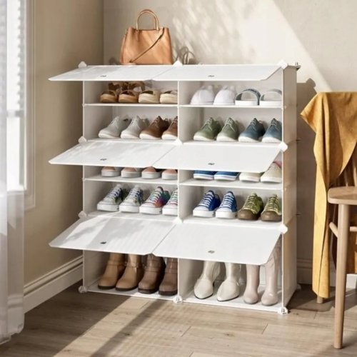 Hogler 3403 Variabilní regálový systém 12 polic 85 x 96 x 31 cm, bílý