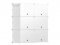 Hogler 3403 Variabilní regálový systém 12 polic 85 x 96 x 31 cm, bílý