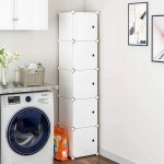Hogler 3402 Variabilní regálový systém 5 polic 175 x 37 x 47 cm, bílý