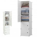Hogler 3402 Variabilní regálový systém 5 polic 175 x 37 x 47 cm, bílý