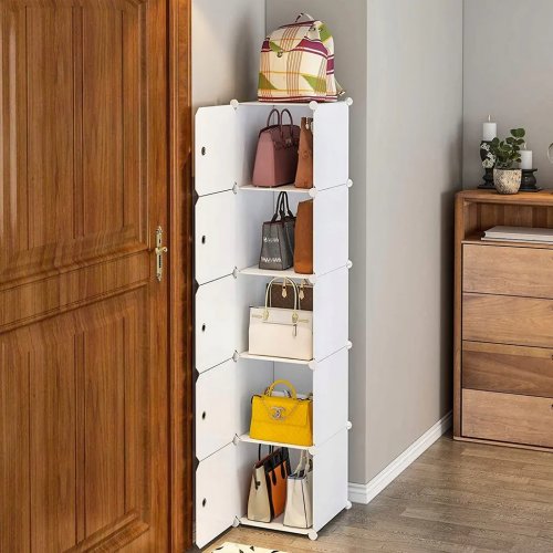 Hogler 3402 Variabilní regálový systém 5 polic 175 x 37 x 47 cm, bílý