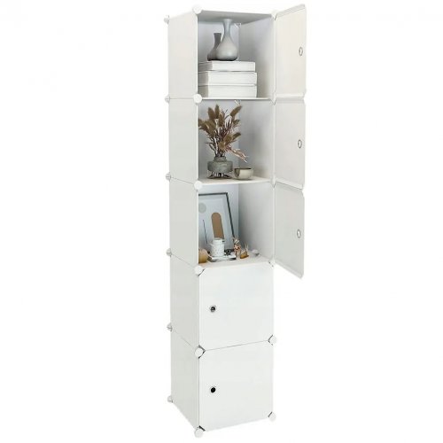 Hogler 3402 Variabilní regálový systém 5 polic 175 x 37 x 47 cm, bílý