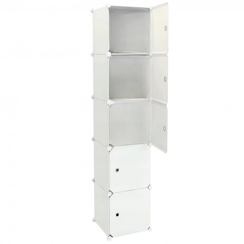Hogler 3402 Variabilní regálový systém 5 polic 175 x 37 x 47 cm, bílý