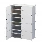 Hogler 3404 Variabilný policový systém 16 políc 128 x 84 x 32 cm, biely