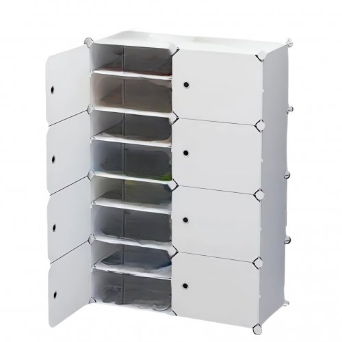 Hogler 3404 Variabilný policový systém 16 políc 128 x 84 x 32 cm, biely