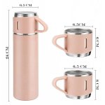 eCa BD24R Termoska 500 ml + hrneček 3 ks v dárkové krabičce, růžová