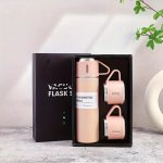 eCa BD24R Termoska 500 ml + hrneček 3 ks v dárkové krabičce, růžová