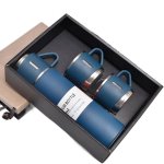 eCa BD24G Termoska 500 ml + hrneček 3 ks v dárkové krabičce, modrá