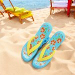 eCa Kolíček na plážovou osušku ve tvaru plážových žabek, 2 ks