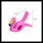 eCa Pripináčik na plážový uterák v tvare plameniaka, 2 ks