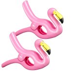 eCa Pripináčik na plážový uterák v tvare plameniaka, 2 ks