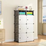 Hogler 3412 Variabilný policový systém 14 políc, 72 x 129 x 47 cm, čierna farba