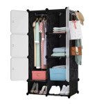 Hogler 3412 Variabilný policový systém 14 políc, 72 x 129 x 47 cm, čierna farba