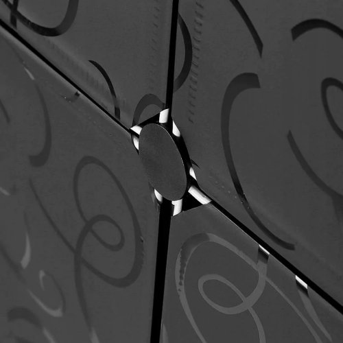 Hogler 3412 Variabilný policový systém 14 políc, 72 x 129 x 47 cm, čierna farba