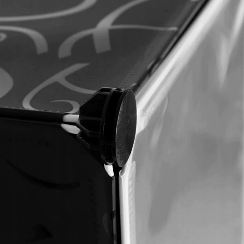 Hogler 3412 Variabilný policový systém 14 políc, 72 x 129 x 47 cm, čierna farba