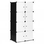 Hogler 3415 Variabilný policový systém 8 políc, 140 x 74 x 47 cm, čierna