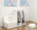 Hogler 3417 Variabilný policový systém 25 modulov, 183 x 183 x 47 cm, biely