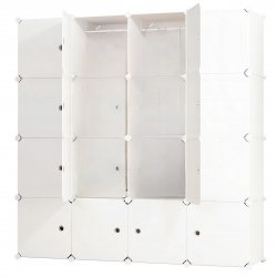 Hogler 3417 Variabilní regálový systém 25 modulů, 183 x 183 x 47 cm, bílá
