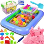 Foxter 3100 Magický tekutý písek 3000g + 18x formičky + pískoviště