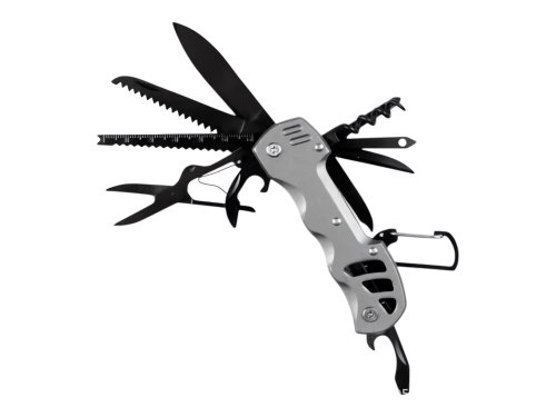 Foxter 2317 Víceúčelový kapesní nůž MULTITOOL 13 v 1, šedá