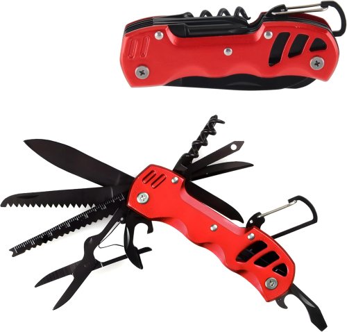 Foxter 2317 Víceúčelový kapesní nůž MULTITOOL 13 v 1, šedá