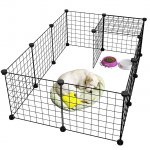 Nuxie 3252 Ohrádka pre domáce zvieratá 90 x 90 x 30 cm, čierna