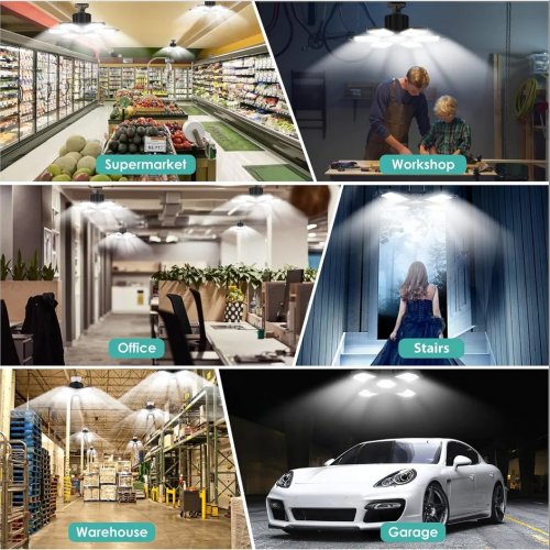 LedLight 3439 LED svetlo do garáže alebo dielne E27, 420 W