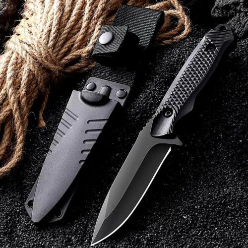 Foxter 3453 Taktický vojenský nôž 20 cm, čierny