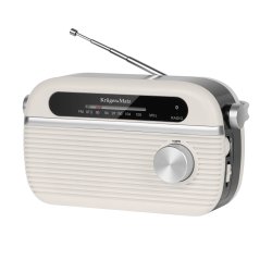 Kruger&Matz KM0826 Přenosné rádio AM/FM, Bluetooth, béžová