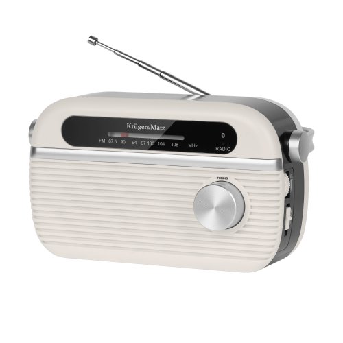 Kruger&Matz KM0826 Přenosné rádio AM/FM, Bluetooth, béžová