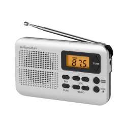 Kruger&Matz KM0819 Prenosné vreckové mini rádio AM/FM, strieborné