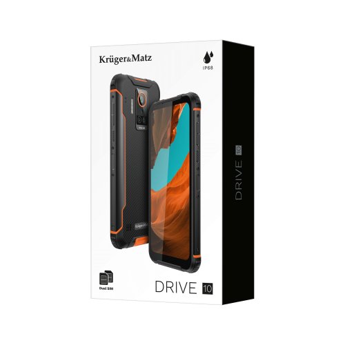 Kruger&Matz Odolný smartphone DRIVE 10, IP68/IP69K, 6,5”,RAM 6 GB, 128 GB, černá