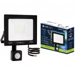 LedLight 2718 Halogénový LED reflektor, IP66, studená biela, 30 W so senzorom pohybu