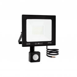 LedLight 2718 Halogenový LED reflektor, IP66, studená bílá, 30W s pohybovým senzorem