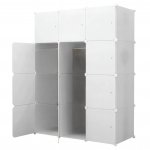 Hogler 3414 Variabilný policový systém 12 modulov, 145 x 110 x 47 cm, biely