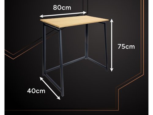 Ruhhy 26116 Skládací dřevěný stůl 80 x 75 x 40 cm