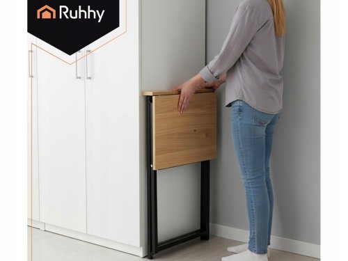 Ruhhy 26116 Skládací dřevěný stůl 80 x 75 x 40 cm