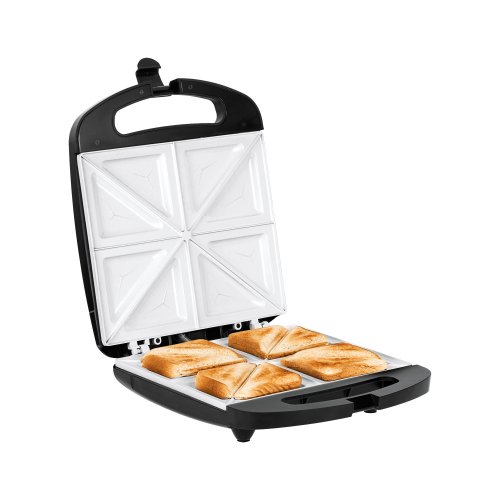 Teesa TSA3229B Sendvičovač, 4 keramické dosky, 1500 W, čierny